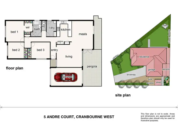 Floorplan of Homely house listing, 5 Andre Court, Cranbourne West VIC 3977
