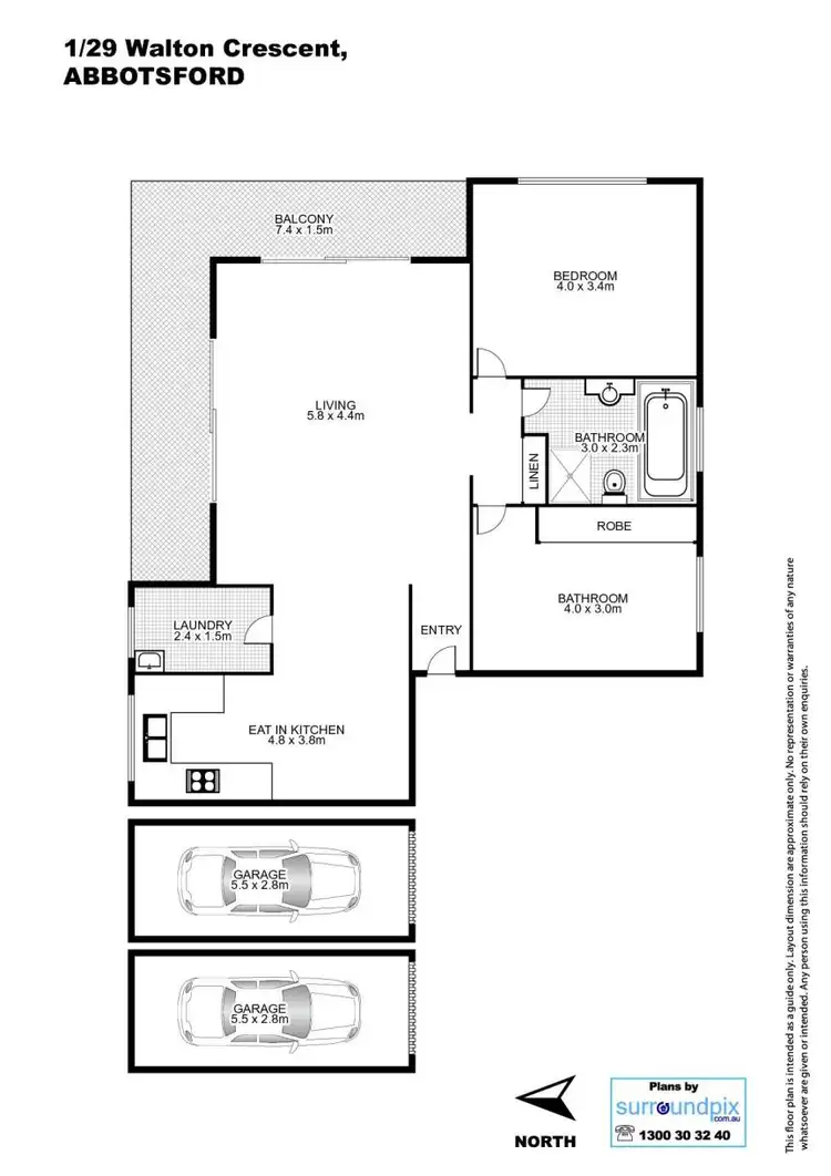 Floorplan of Homely apartment listing, 1/29 Walton Crescent, Abbotsford NSW 2046