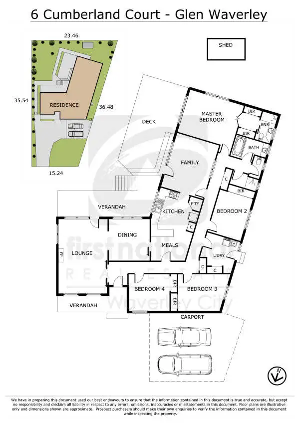 Floorplan of Homely house listing, 6 Cumberland Court, Glen Waverley VIC 3150