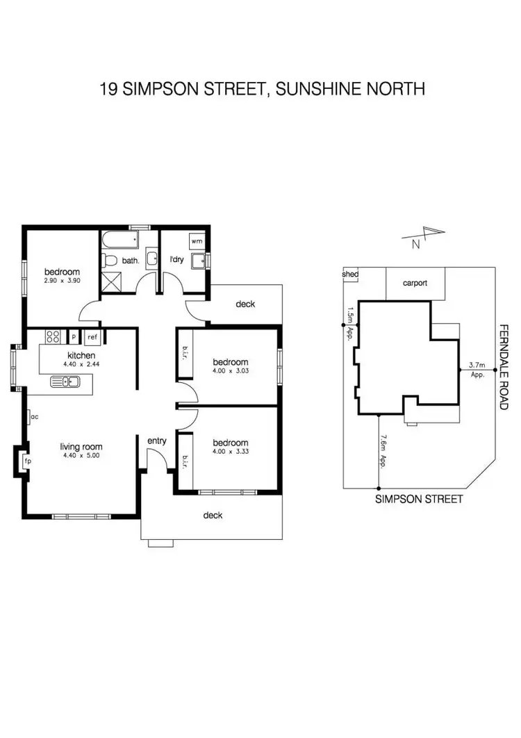 Floorplan of Homely house listing, 19 Simpson Street, Sunshine North VIC 3020