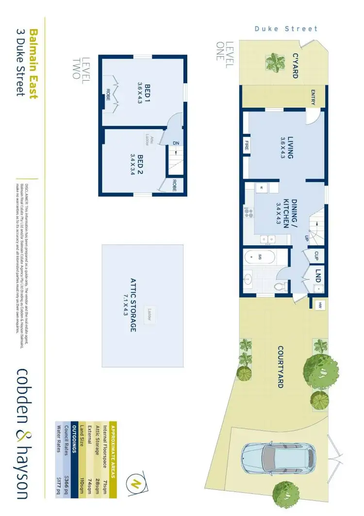 Floorplan of Homely house listing, 3 Duke Street, Balmain East NSW 2041