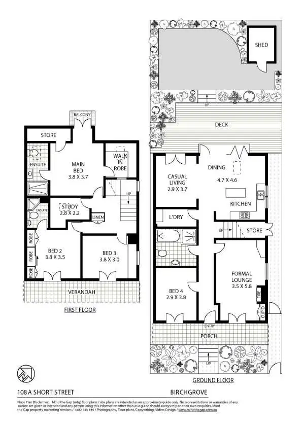 Floorplan of Homely house listing, 108a Short Street, Birchgrove NSW 2041