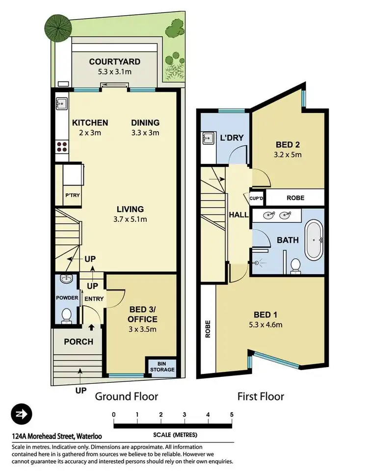 Floorplan of Homely house listing, 124a Morehead Street, Waterloo NSW 2017