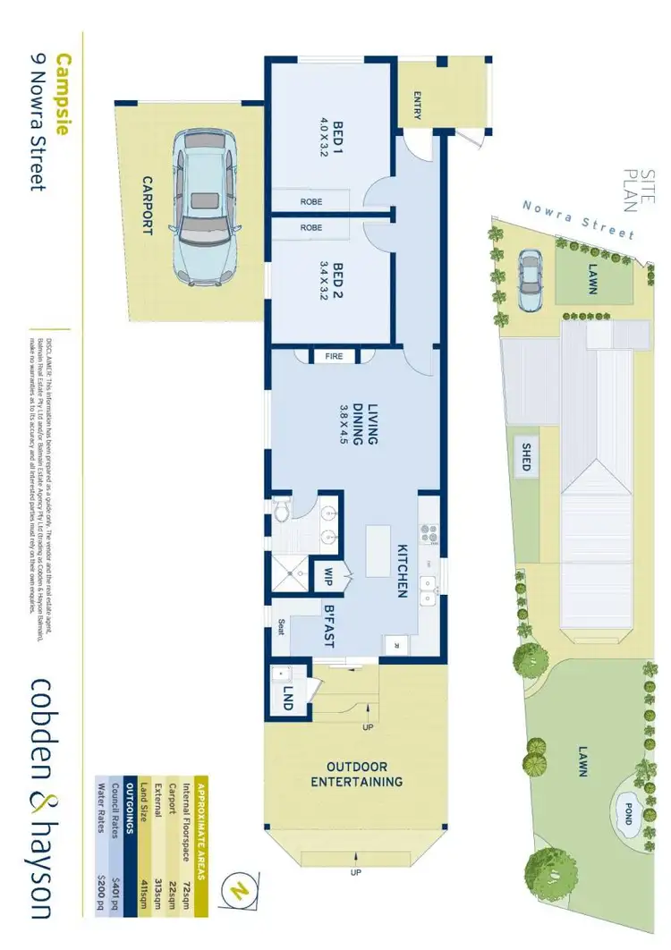 Floorplan of Homely house listing, 9 Nowra Street, Campsie NSW 2194