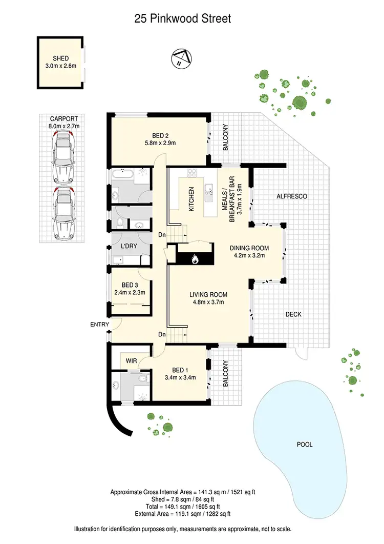 Floorplan of Homely house listing, 25 Pinkwood Street, Bellbowrie QLD 4070