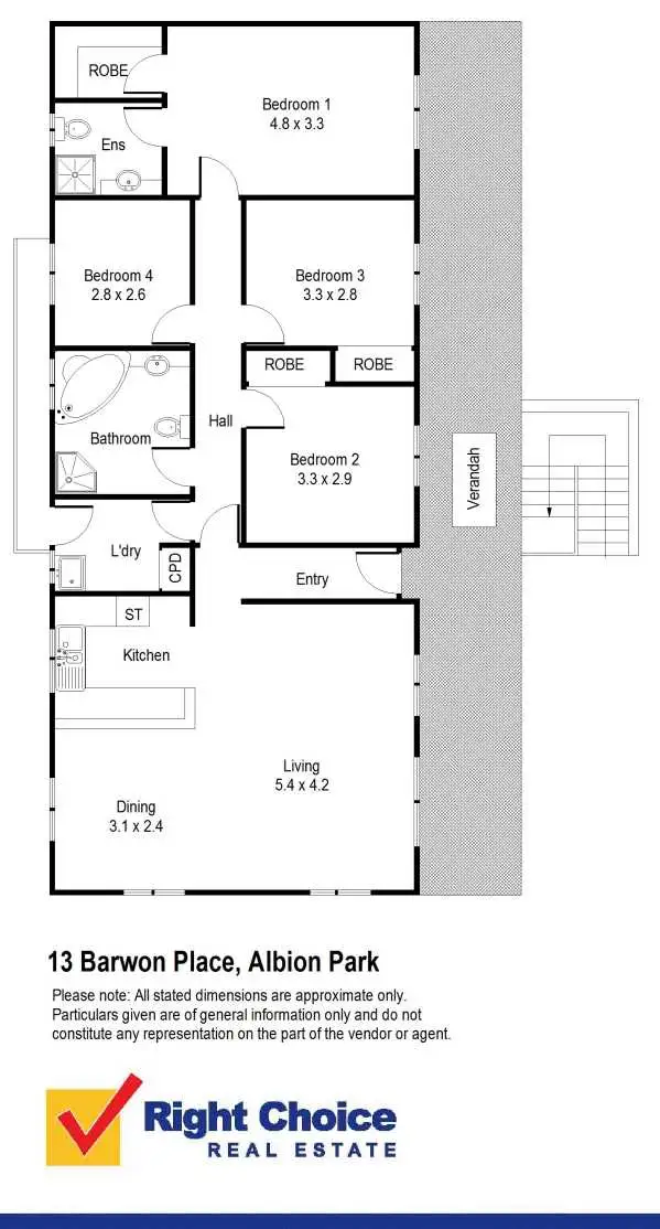 Floorplan of Homely house listing, 13 Barwon Place, Albion Park NSW 2527