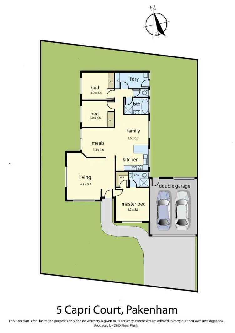 Floorplan of Homely house listing, 5 Capri Court, Pakenham VIC 3810