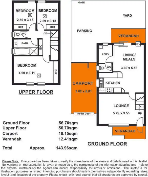 Floorplan of Homely townhouse listing, 38A Taylors Lane, Mile End SA 5031