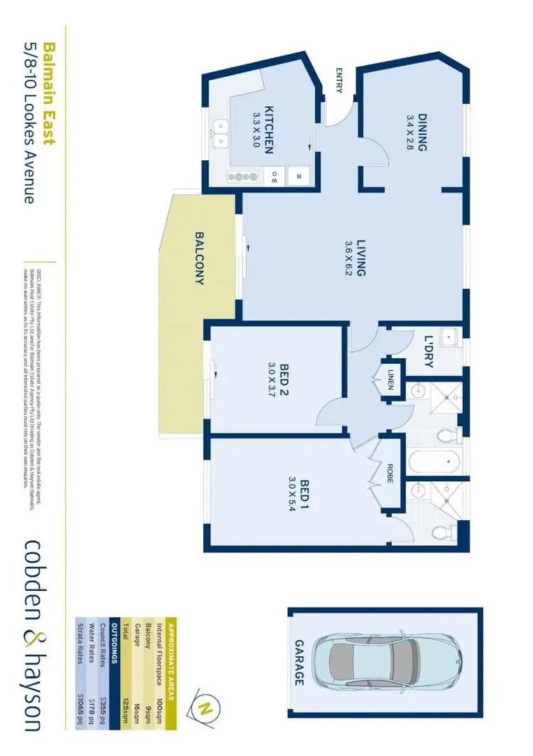 Floorplan of Homely apartment listing, 5/8-10 Lookes Avenue, Balmain East NSW 2041