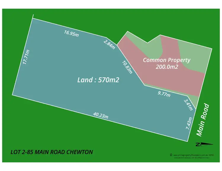 Floorplan of Homely land listing, LOT 2, 85 Main Road, Chewton VIC 3451