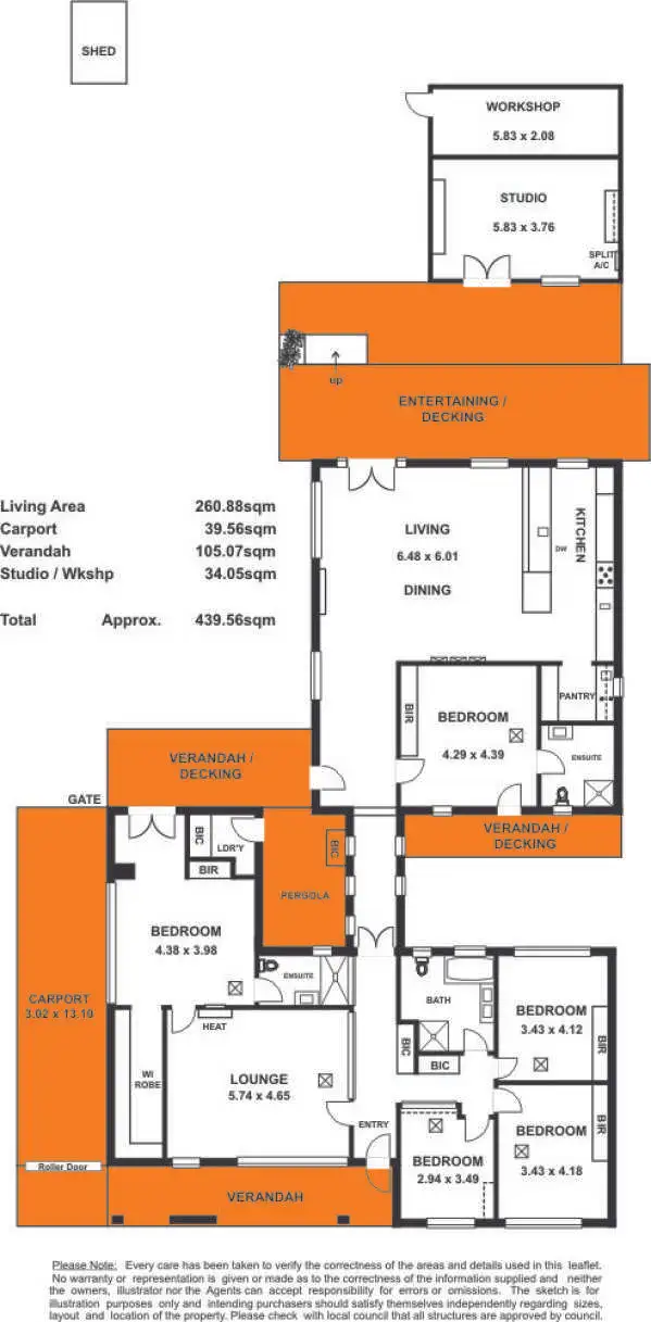 Floorplan of Homely house listing, 19a Fisher Street, Myrtle Bank SA 5064