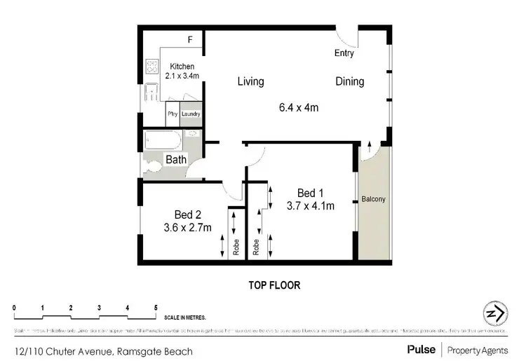 Floorplan of Homely apartment listing, 12/110-112 Chuter Avenue, Ramsgate Beach NSW 2217