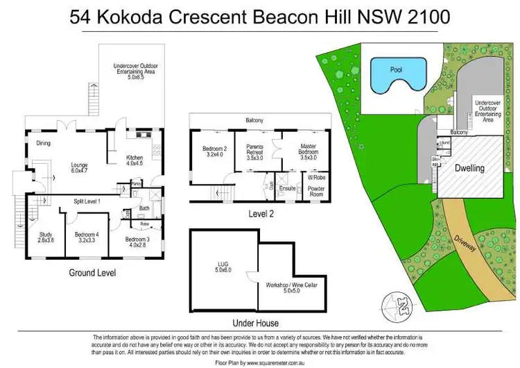 Floorplan of Homely house listing, 54 Kokoda Crescent, Beacon Hill NSW 2100
