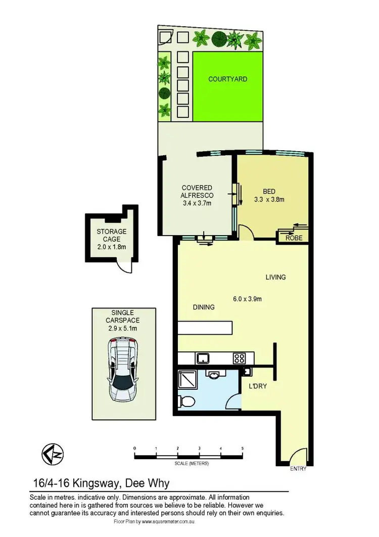 Floorplan of Homely unit listing, 16/4-16 Kingsway, Dee Why NSW 2099