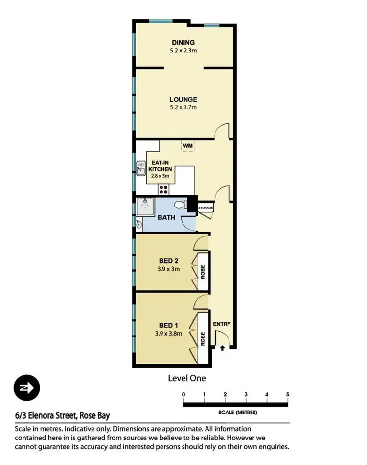 Floorplan of Homely apartment listing, 6/3 Elanora Street, Rose Bay NSW 2029