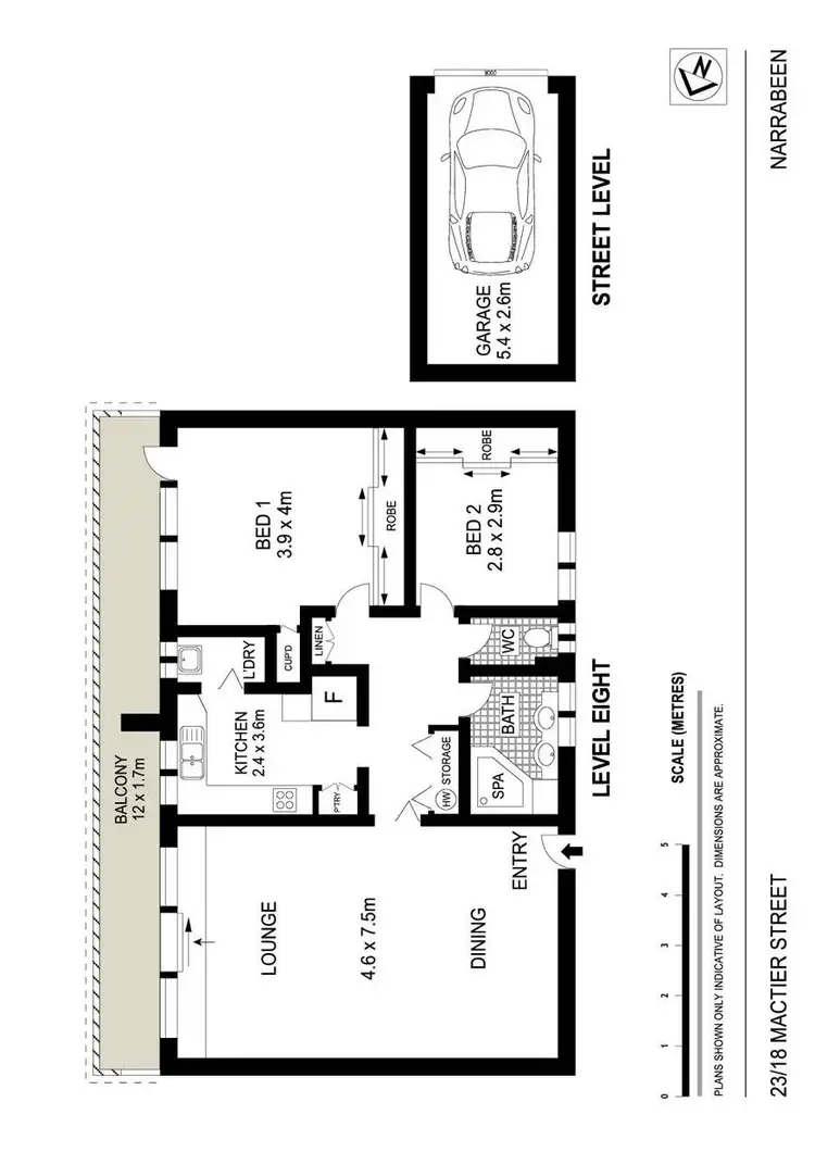Floorplan of Homely apartment listing, 23/18 Mactier Street, Narrabeen NSW 2101