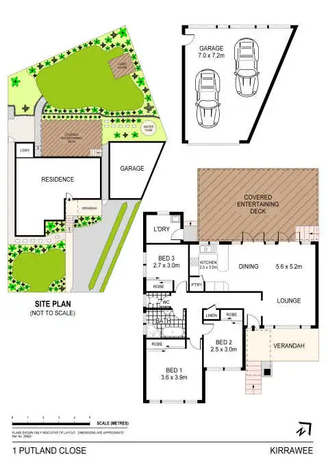 Floorplan of Homely house listing, 1 Putland Close, Kirrawee NSW 2232