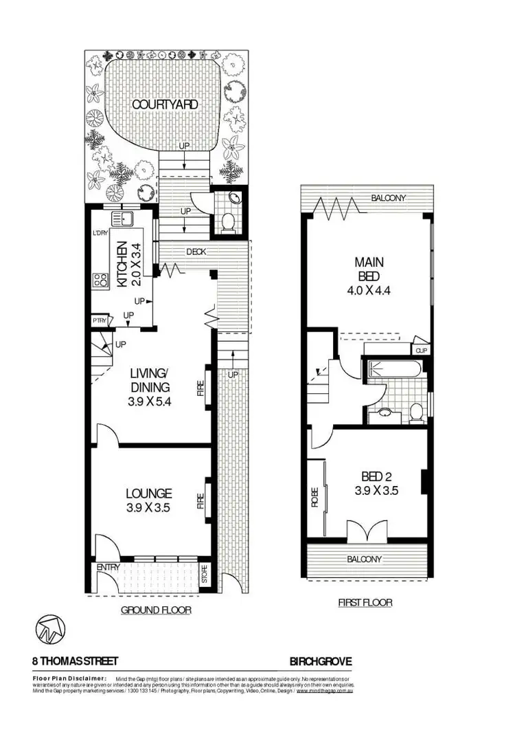 Floorplan of Homely house listing, 8 Thomas Street, Birchgrove NSW 2041