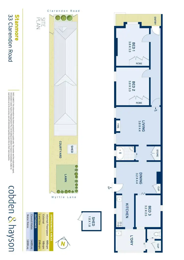 Floorplan of Homely house listing, 33 Clarendon Road, Stanmore NSW 2048
