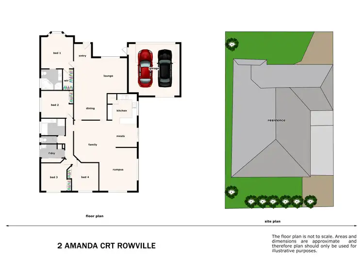 Floorplan of Homely house listing, 2 Amanda Court, Rowville VIC 3178