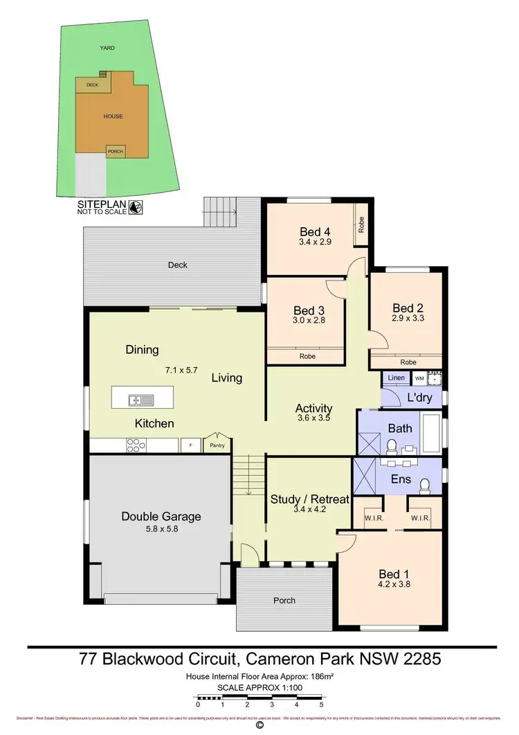 Floorplan of Homely house listing, 77 Blackwood Circuit, Cameron Park NSW 2285