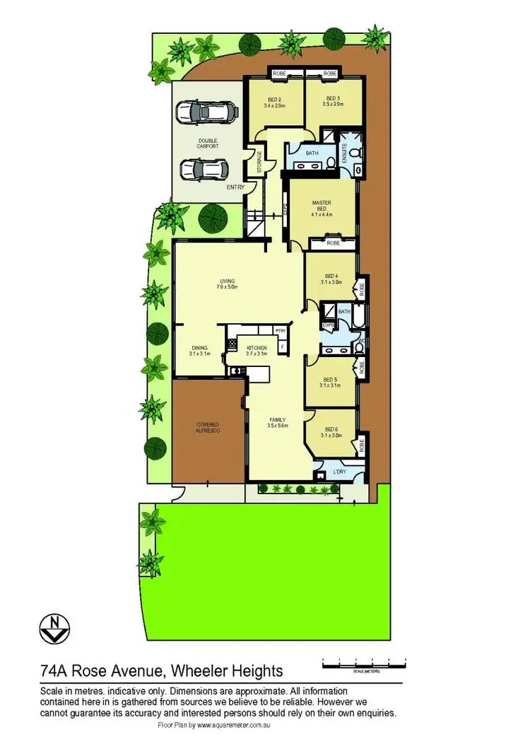 Floorplan of Homely house listing, 74a Rose Avenue, Wheeler Heights NSW 2097