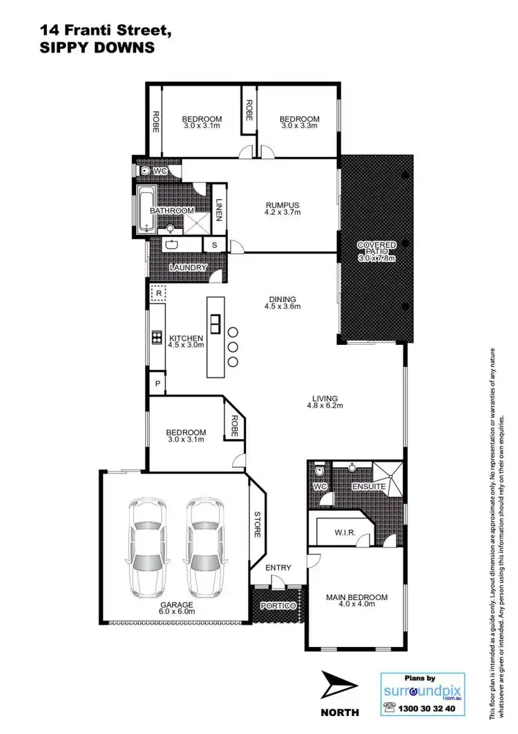 Floorplan of Homely house listing, 14 Franti Street, Sippy Downs QLD 4556