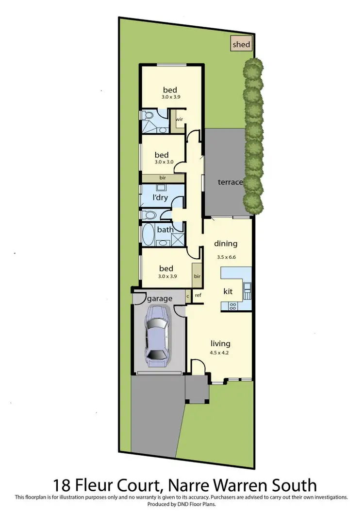 Floorplan of Homely house listing, 18 Fleur Court, Narre Warren South VIC 3805