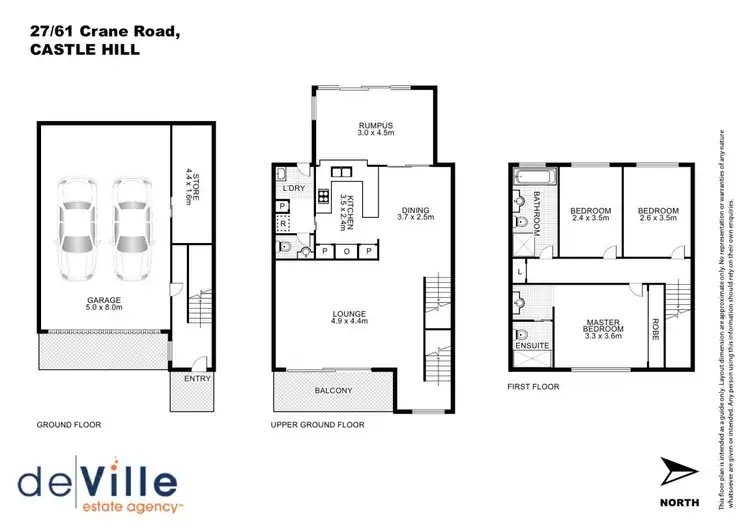 Floorplan of Homely townhouse listing, 27/61 Crane Road, Castle Hill NSW 2154