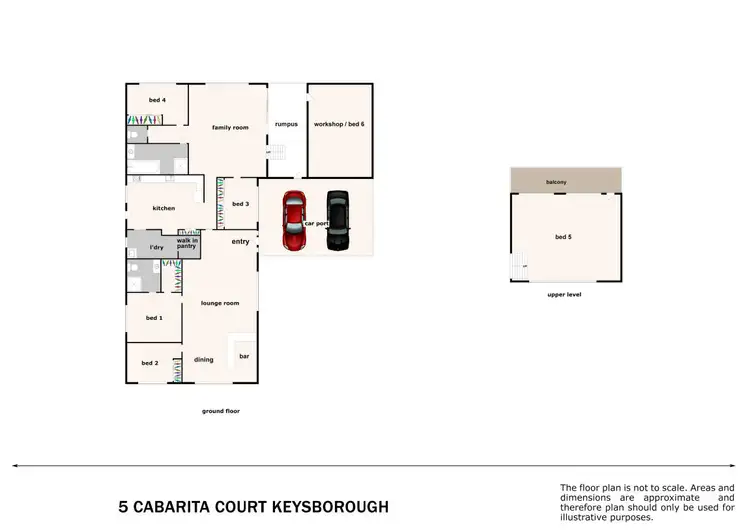 Floorplan of Homely house listing, 5 Cabarita Court, Keysborough VIC 3173