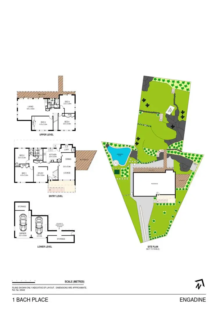 Floorplan of Homely house listing, 1 Bach Place, Engadine NSW 2233