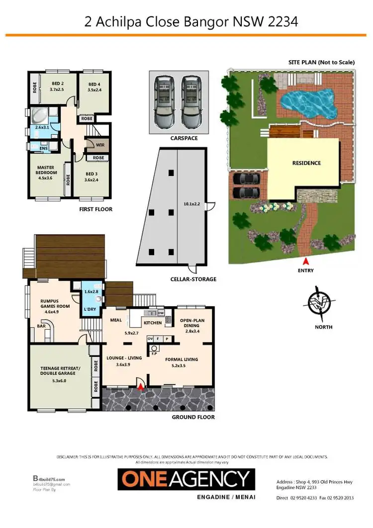 Floorplan of Homely house listing, 2 Achilpa Close, Bangor NSW 2234