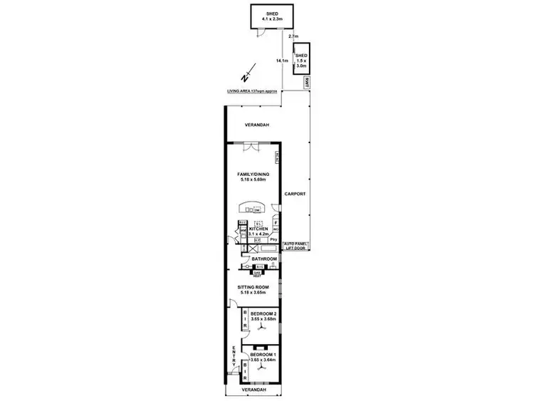 Floorplan of Homely house listing, 136 Walkerville Terrace, Walkerville SA 5081