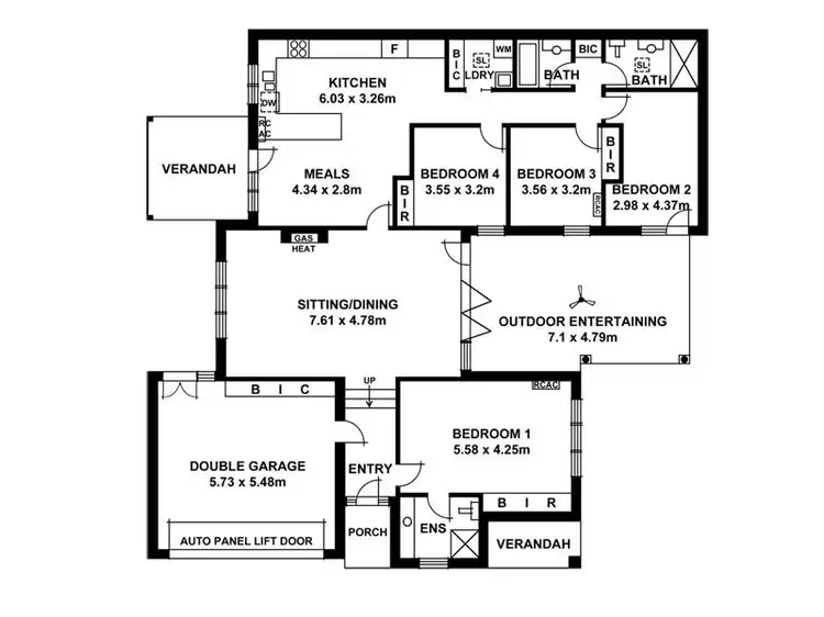 Floorplan of Homely house listing, 1 Lesbury Avenue, Heathpool SA 5068