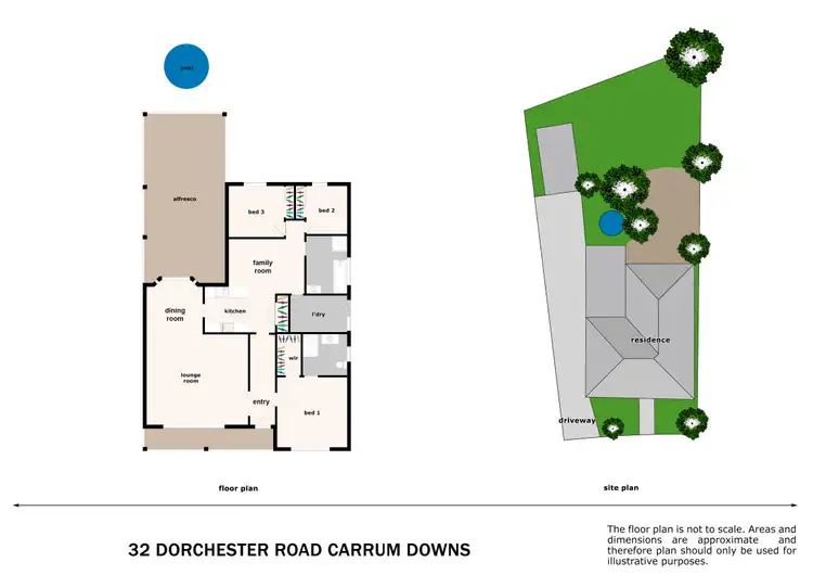 Floorplan of Homely house listing, 32 Dorchester Crescent, Carrum Downs VIC 3201