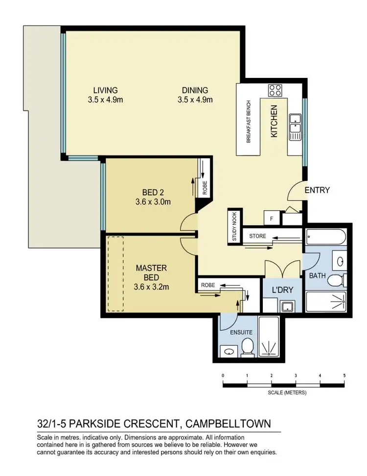 Floorplan of Homely apartment listing, 32/1-5 Parkside Crescent, Campbelltown NSW 2560