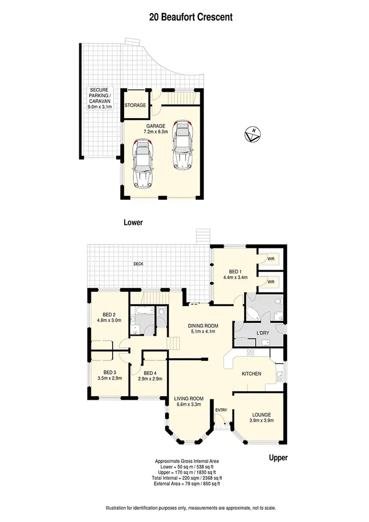Floorplan of Homely house listing, 20 Beaufort Crescent, Moggill QLD 4070