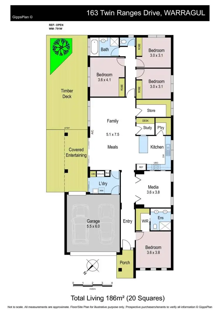 Floorplan of Homely house listing, 163 Twin Ranges Drive, Warragul VIC 3820
