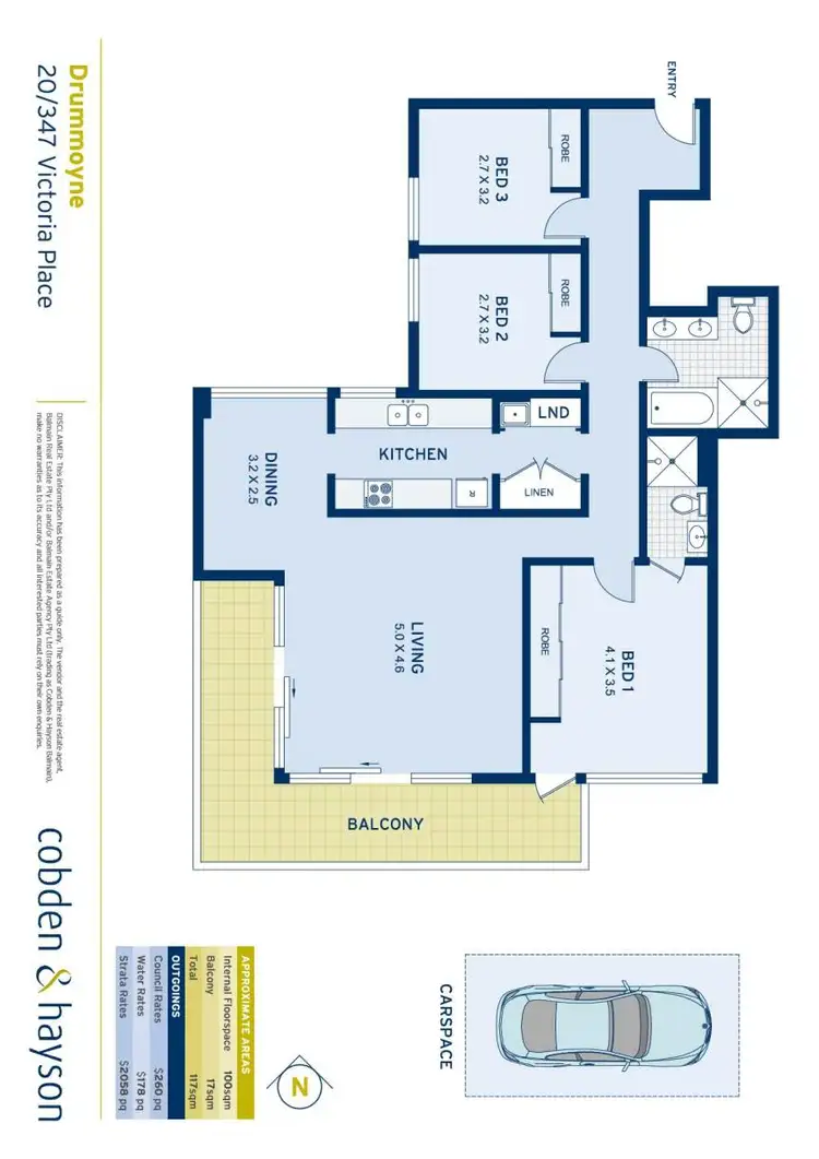 Floorplan of Homely apartment listing, 20/347 Victoria Place, Drummoyne NSW 2047