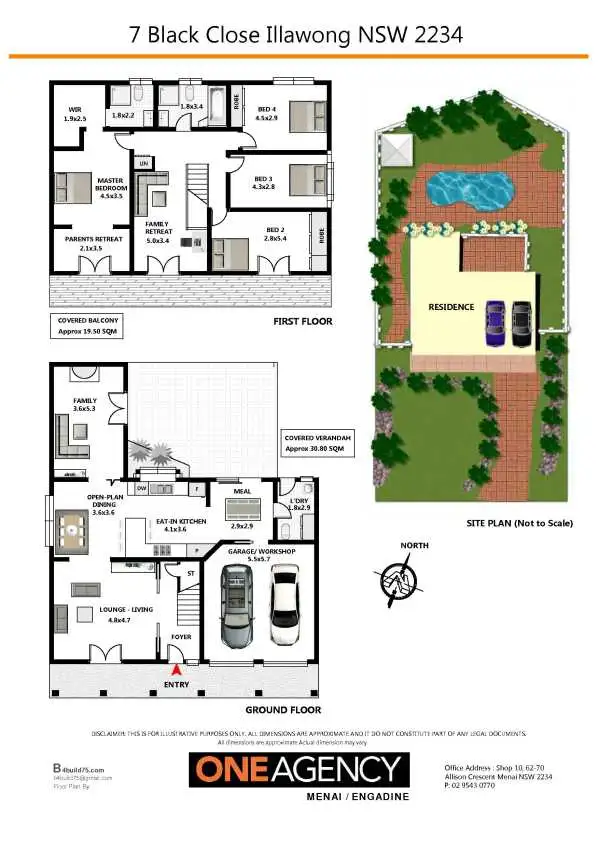 Floorplan of Homely house listing, 7 Black Close, Illawong NSW 2234