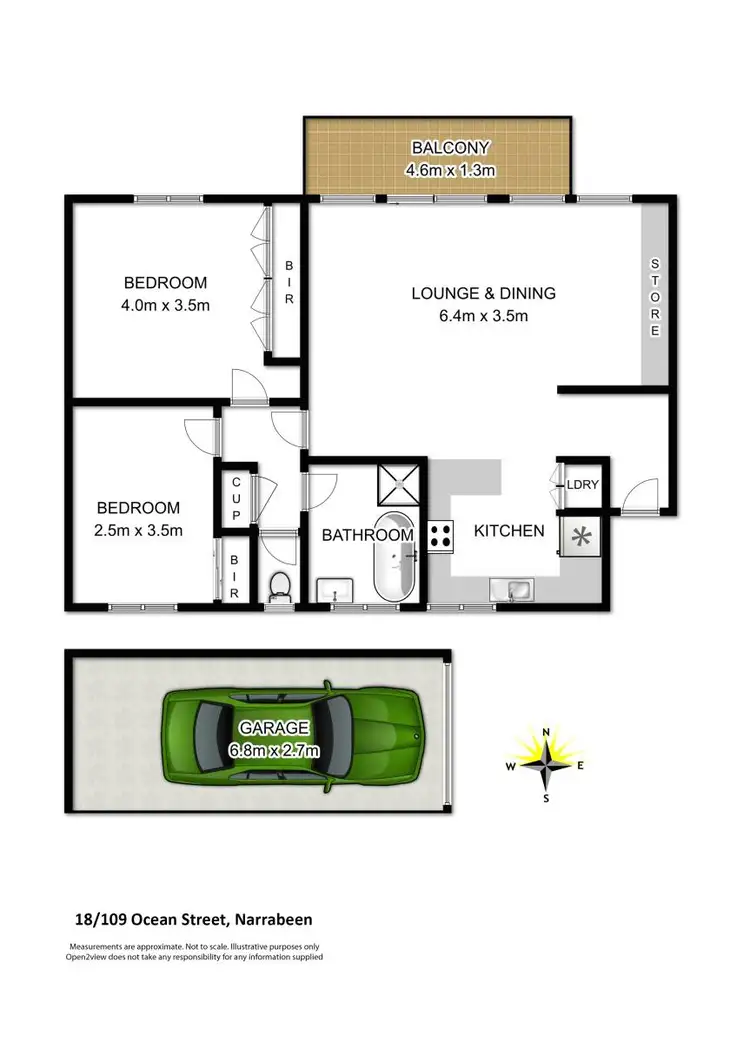 Floorplan of Homely apartment listing, 18/109 Ocean Street, Narrabeen NSW 2101