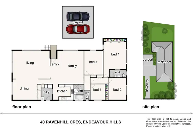 Floorplan of Homely house listing, 40 Ravenhill Crescent, Endeavour Hills VIC 3802