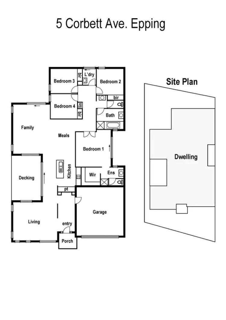 Floorplan of Homely house listing, 5 Corbett Avenue, Epping VIC 3076