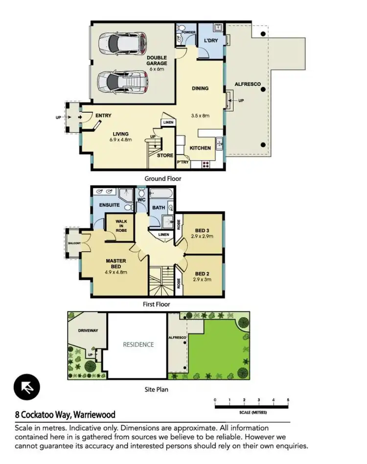 Floorplan of Homely house listing, 8 Cockatoo Way, Warriewood NSW 2102