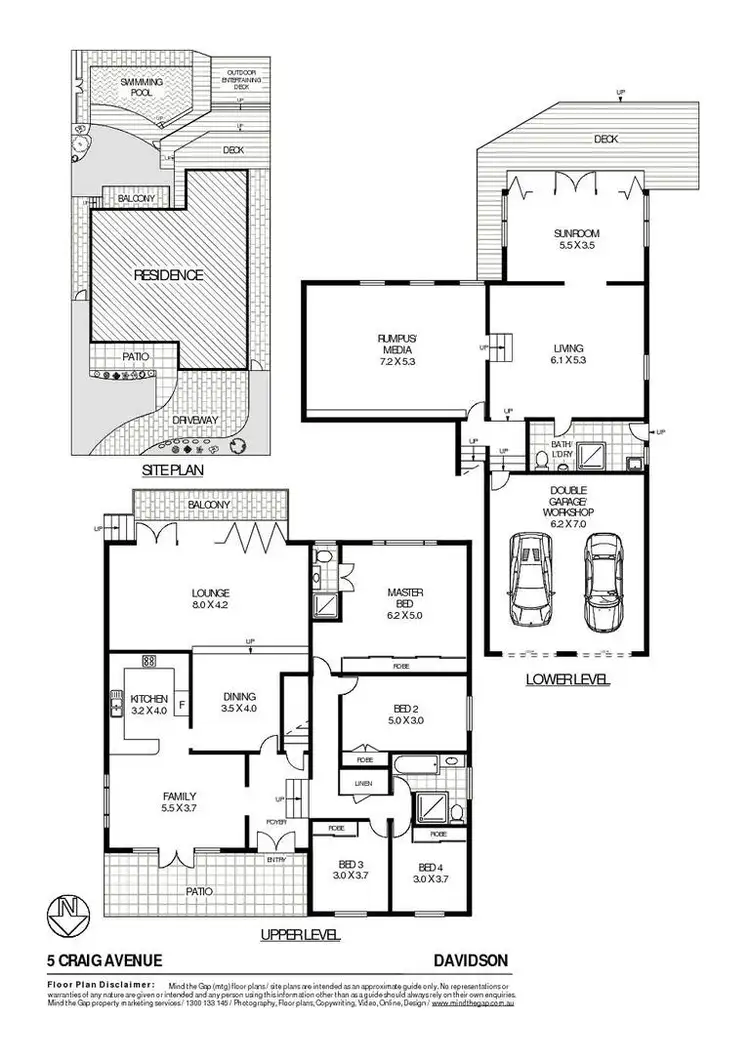 Floorplan of Homely house listing, 5 Craig Place, Davidson NSW 2085