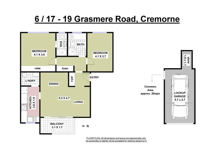Floorplan of Homely unit listing, 6/17-19 Grasmere Road, Cremorne NSW 2090