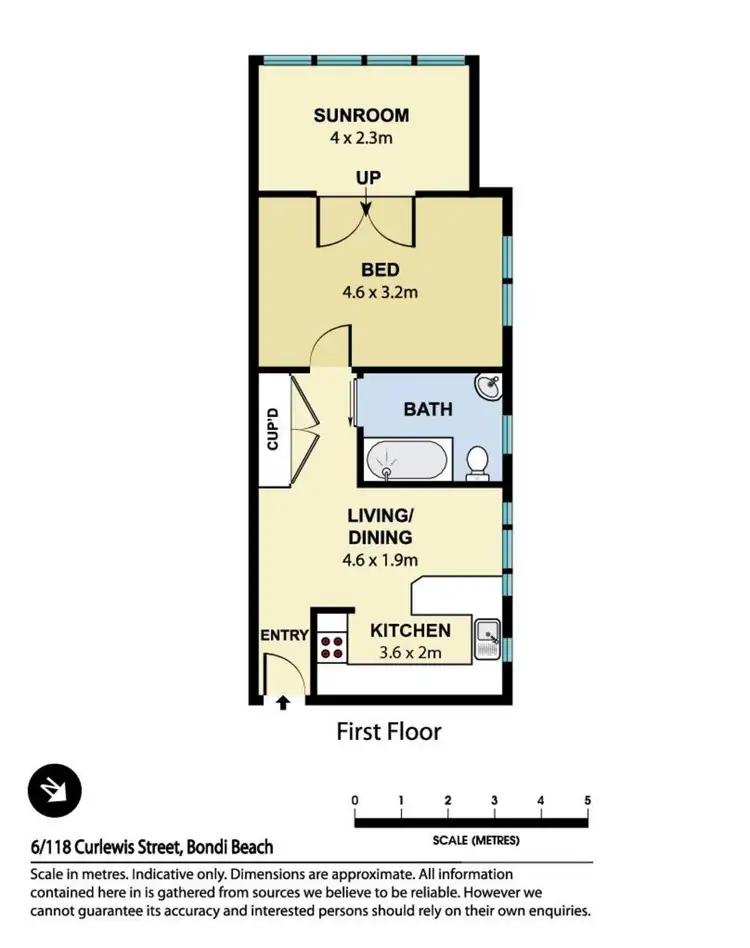 Floorplan of Homely apartment listing, 6/118 Curlewis Street, Bondi Beach NSW 2026