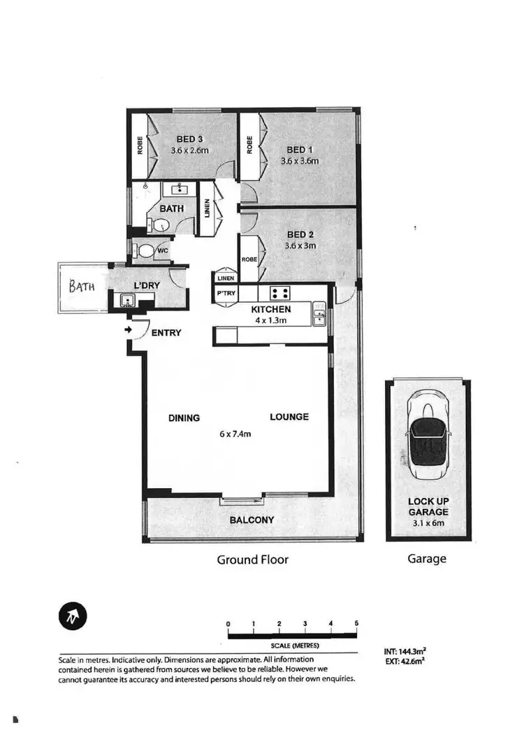 Floorplan of Homely apartment listing, 15/42 Dunmore Terrace, Auchenflower QLD 4066