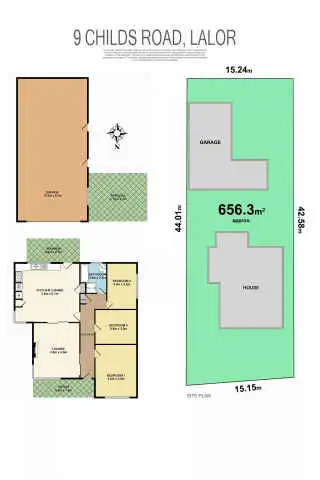 Floorplan of Homely house listing, 9 Childs Road, Lalor VIC 3075