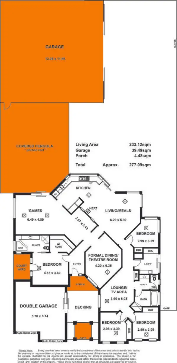 Floorplan of Homely house listing, 5 Garden Street, Aldinga Beach SA 5173
